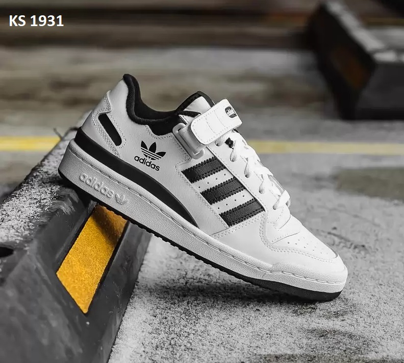 Adidas Forum Low (біло/чорні)