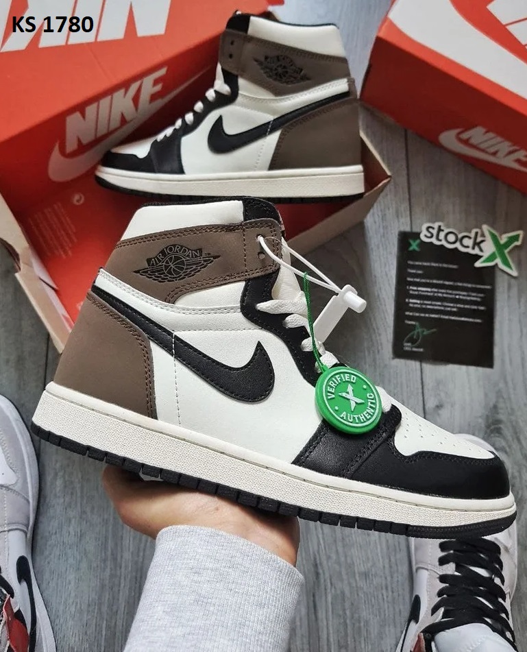Nike Air Jordan 1 Retro High OG (коричнево/білі)