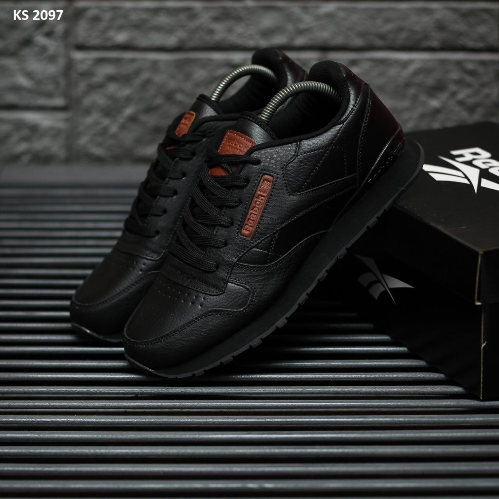 Reebok Classic (чорно/коричневі)