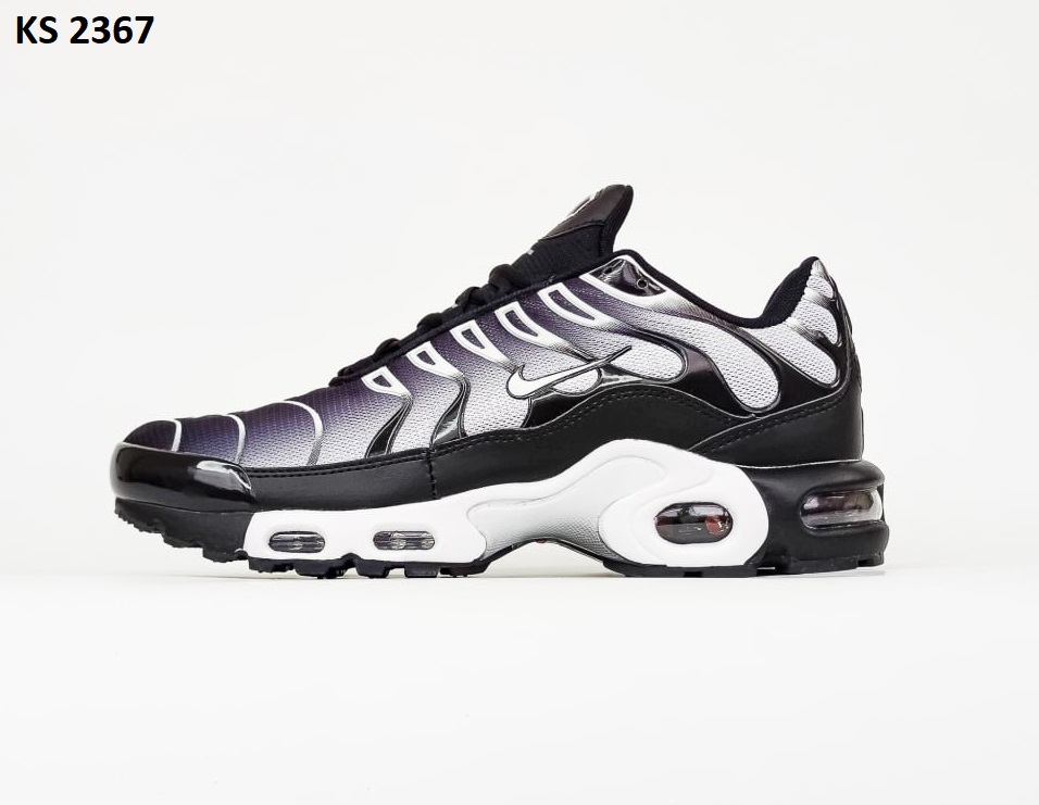 Кросівки Nike Air TN Max Plus Black White (чорно/білі)