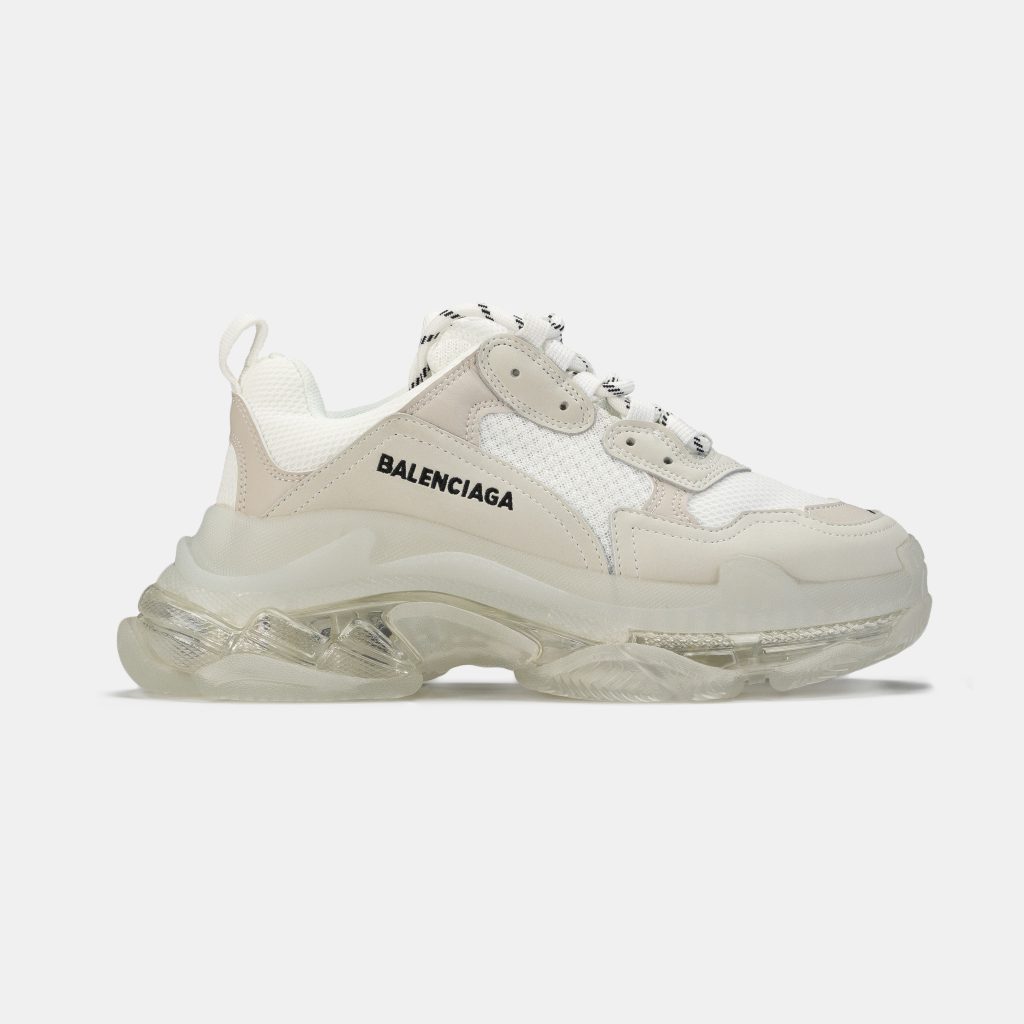 Triple S White Clear Sole