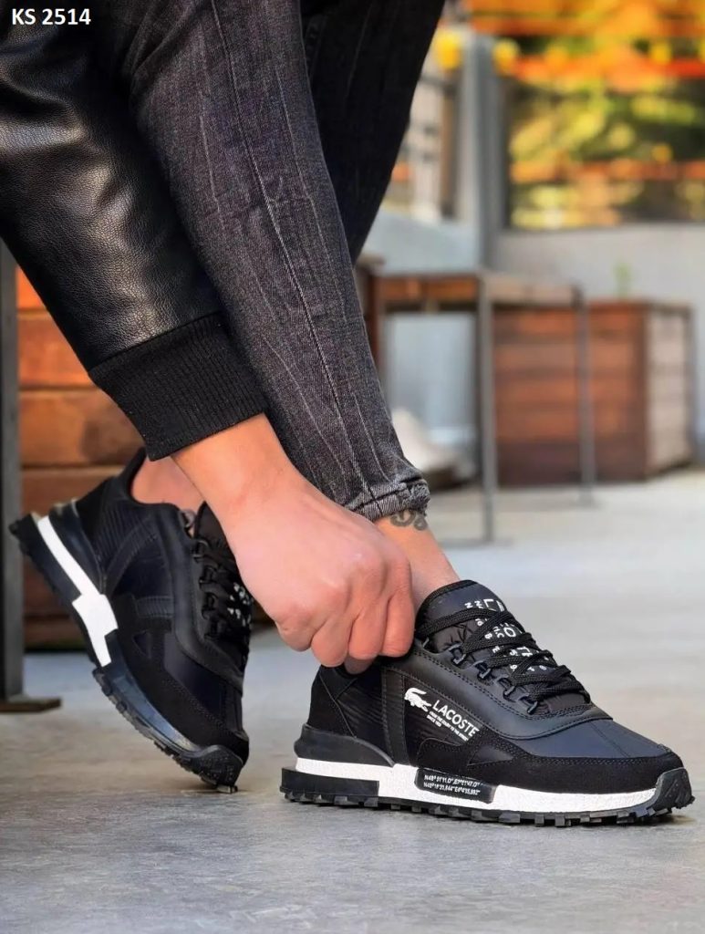 Кросівки Lacoste Elite Active Black White (чорно/білі)