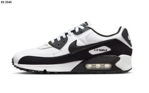 Кросівки Nike Air Max 90 White Black (біло/чорні)