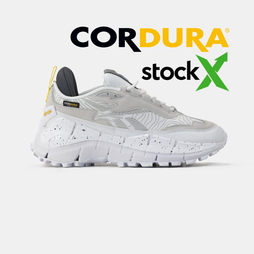 Reebok Zig Kinetica 2.5 Edge White Grey Cordura