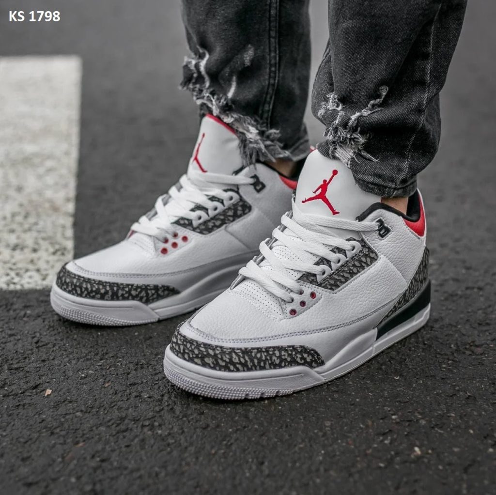 Nike Air Jordan 3 Retro (білі)