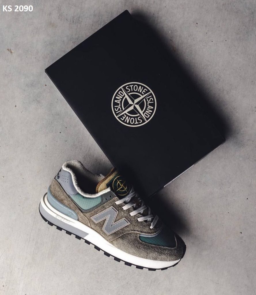 New Balance 574 Stone Island + фірмовий коробок Stone Island