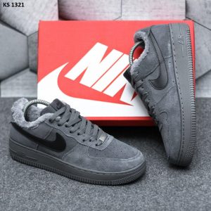 Кросівки Nike Air Force 1 07 Mid LV8 Gray (сірі) ЗИМА