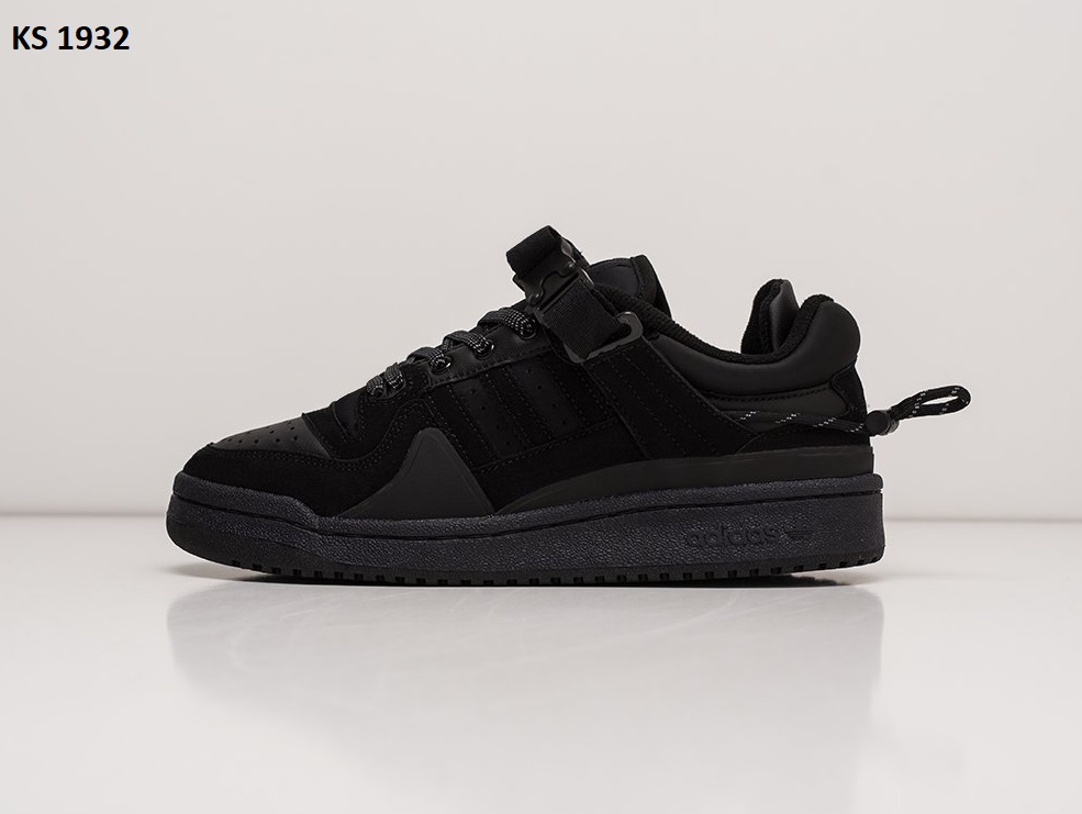 Bad Bunny x Adidas Forum Low Black (чорні)