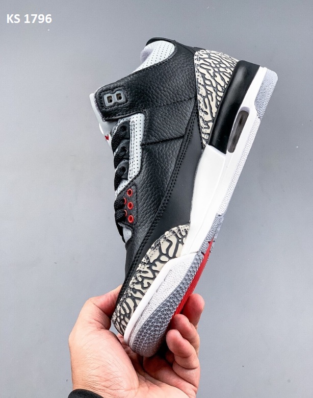 Nike Air Jordan 3 Retro (чорні)