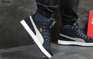 Puma Suede (сині) ЗИМА,