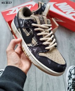 Кросівки Nike SB Dunk Low Travis Scott Cactus Jack (коричневі)