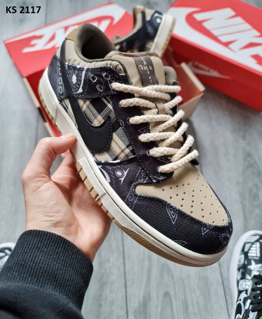 Кросівки Nike SB Dunk Low Travis Scott Cactus Jack (коричневі)