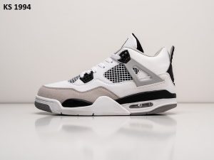 Nike Air Jordan 4 Retro (біло/сірі)