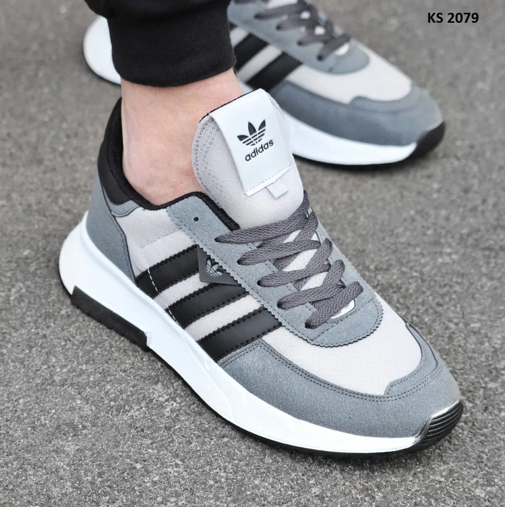 Кросівки Adidas Dark Gray with White (сірі)