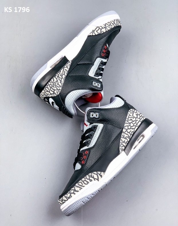 Nike Air Jordan 3 Retro (чорні)