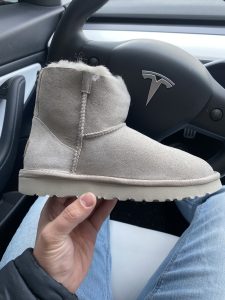 UGG MINI LIGTH GREY ZIP