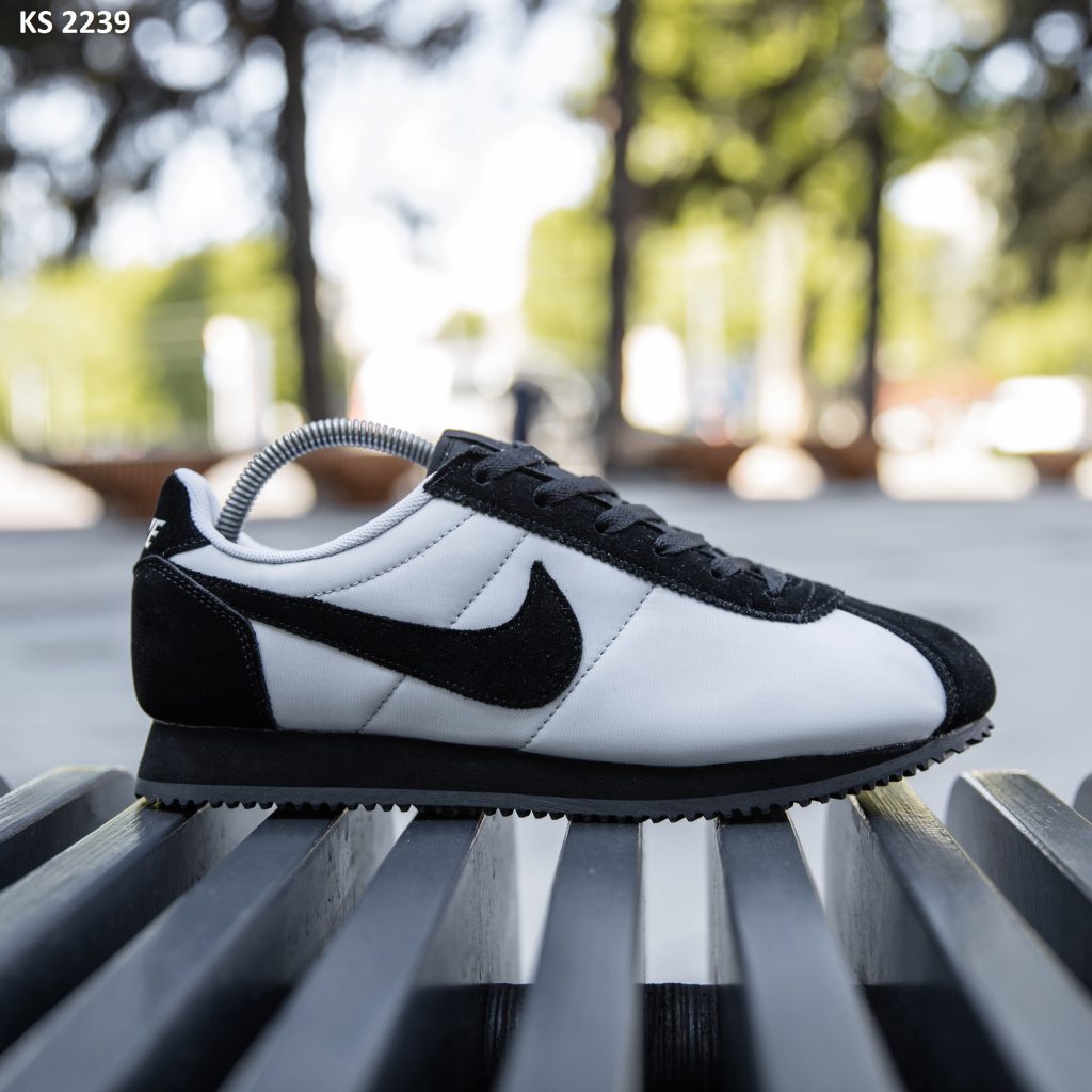 Кросівки Nike Cortez Black Gray (біло/чорні)