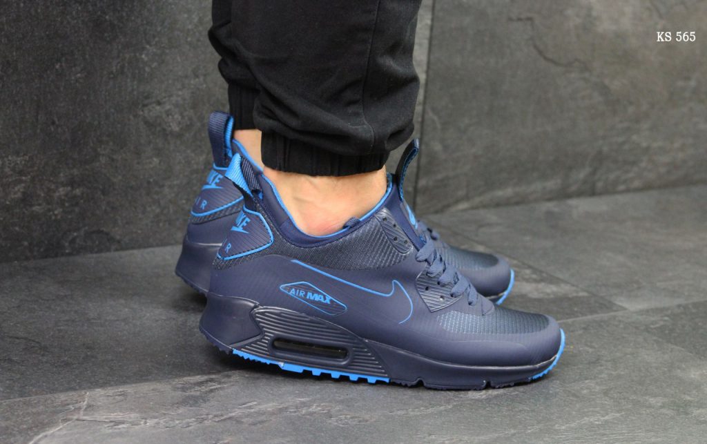 Кросівки Nike Air Max 90 Ultra Mid Blue (сині)