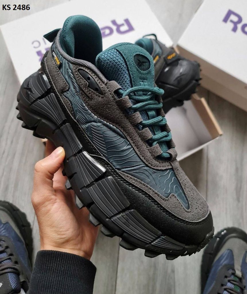 Кросівки Reebok Zig Kinetica 2.5 EDGE Cordura Green/Black (чорно/зелені)