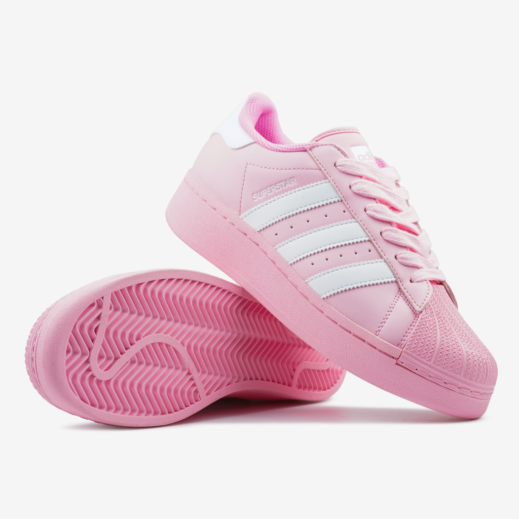 Adidas Superstar Pink White Platform
