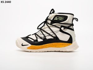 Кросівки Nike ACG Air Terra Antarktik High White Yellow (біло/жовті) ЗИМА
