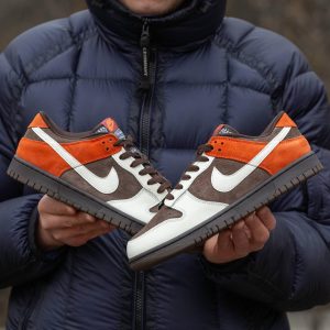 Nike SB Dunk Velvet Brown and Rugged Orange