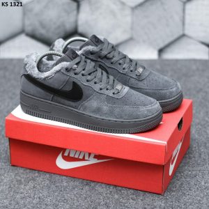 Кросівки Nike Air Force 1 07 Mid LV8 Gray (сірі) ЗИМА