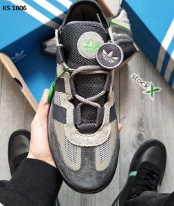 Adidas Niteball (сіро/салатові)