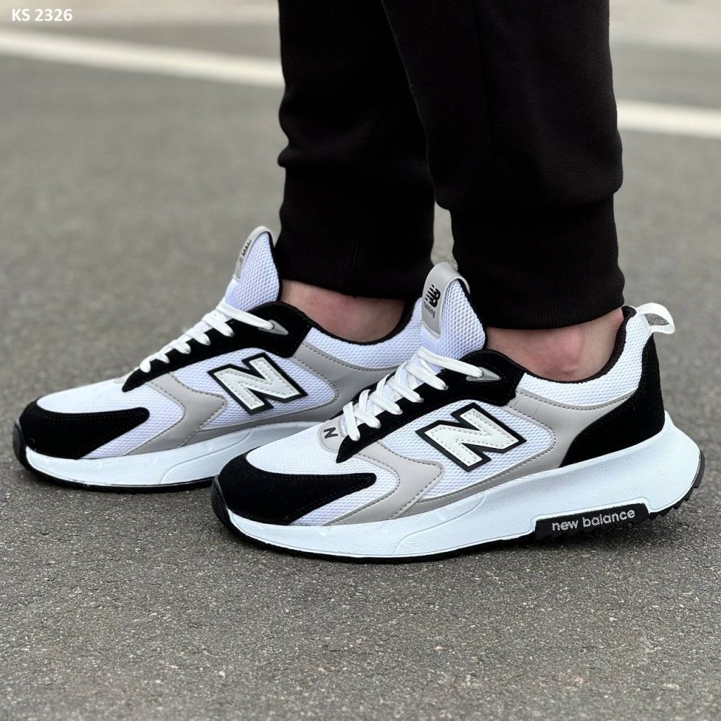 Кросівки New Balance Gray Black White (світло/сірі)