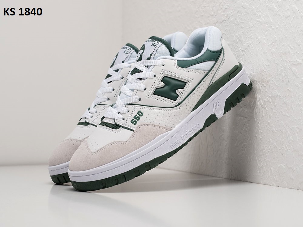 New Balance 550 (біло/зелені)