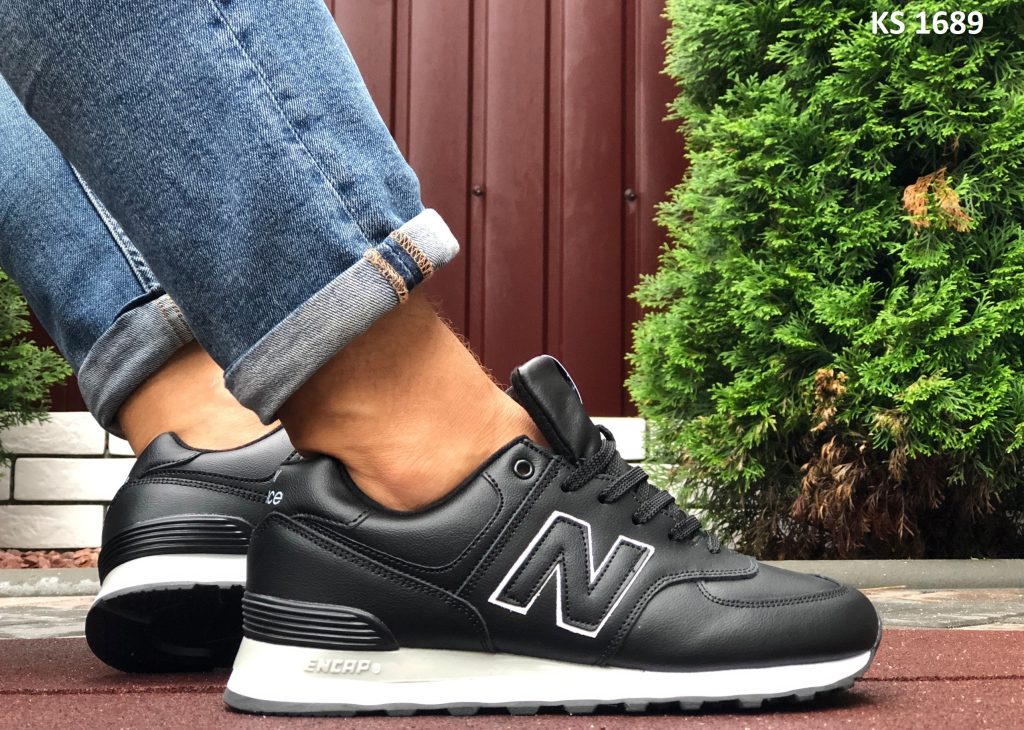 New Balance 574 (чорно/білі)