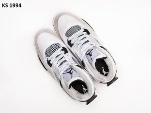 Nike Air Jordan 4 Retro (біло/сірі)
