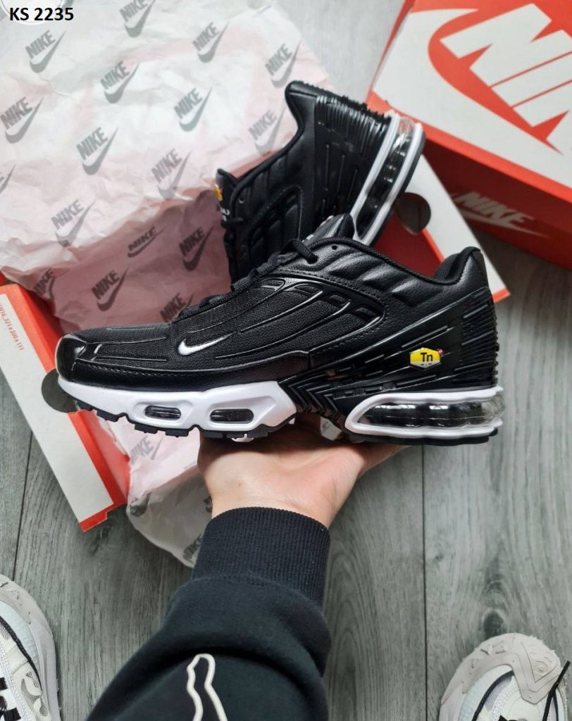 Кросівки Nike Air Max Plus III Black and White (чорно/білі)