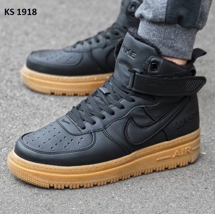 Кросівки Nike Lunar Winter Black Yellow (чорні) ЗИМА