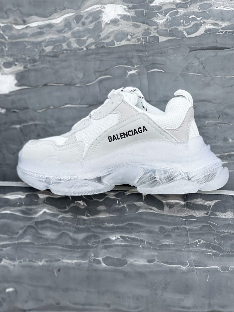 Triple S White Clear Sole