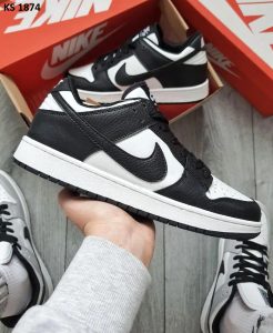 Кросівки Nike Dunk Low SB Black White (чорно/білі)