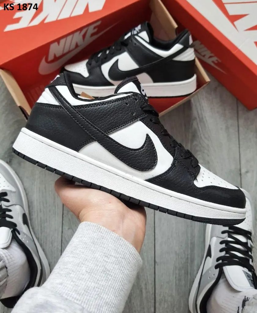 Кросівки Nike Dunk Low SB Black White (чорно/білі)