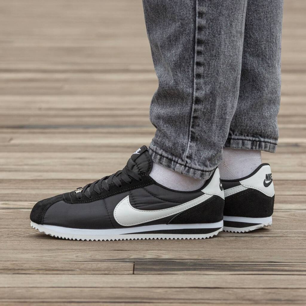 Nike Cortez Black White Suede