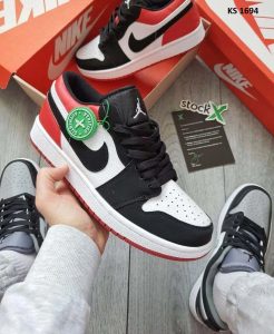 Nike Air Jordan 1 Low (чорно/червоні)