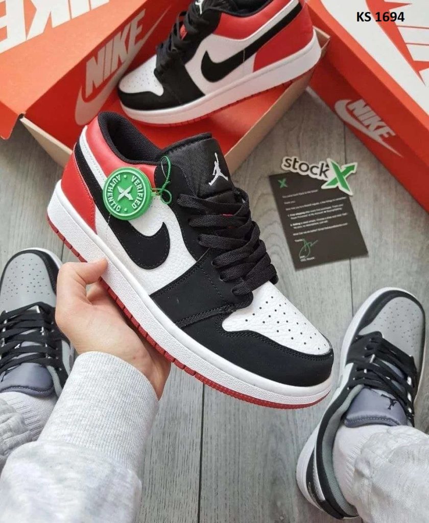 Nike Air Jordan 1 Low (чорно/червоні)