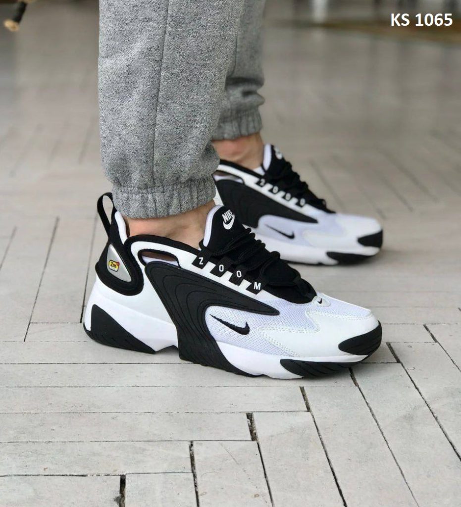 Кросівки Nike Air Zoom 2K White black (чорно/білі)