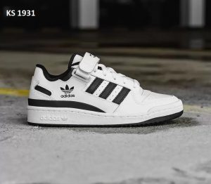 Adidas Forum Low (біло/чорні)