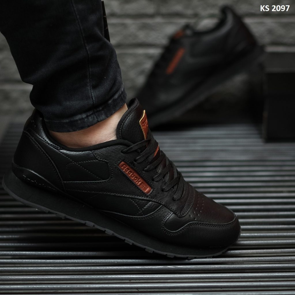 Reebok Classic (чорно/коричневі)