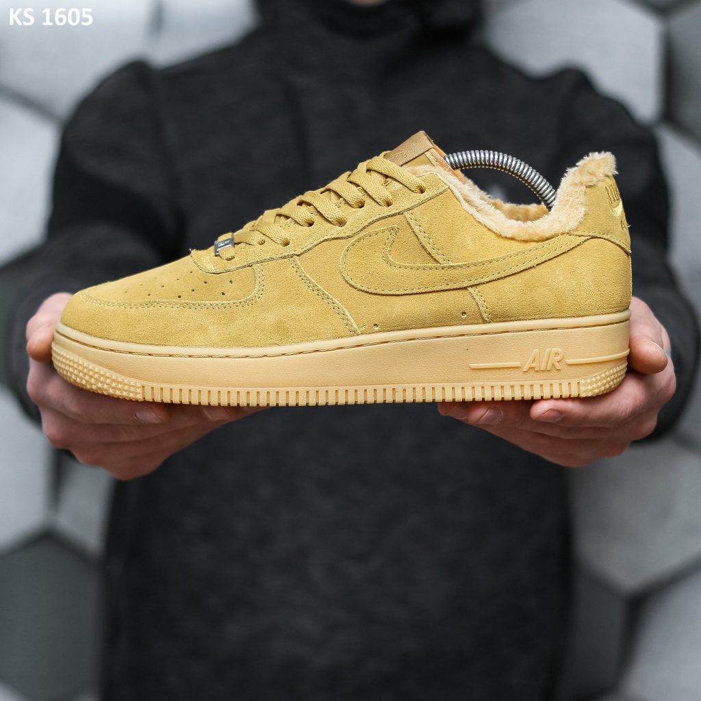 Кросівки Nike Air Force 1 07 Mid LV8 Sandy (пісочні) ЗИМА