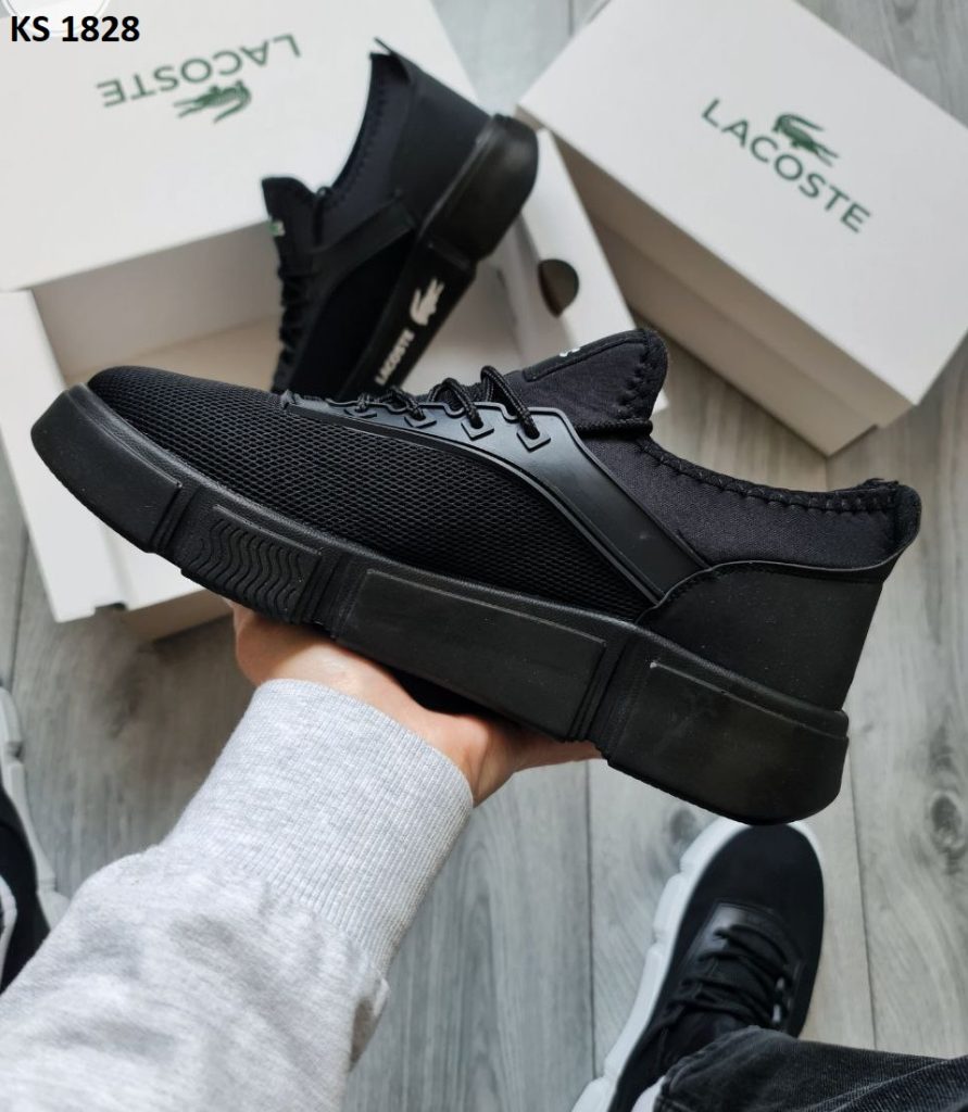 Кросівки Lacostе Black (чорні)