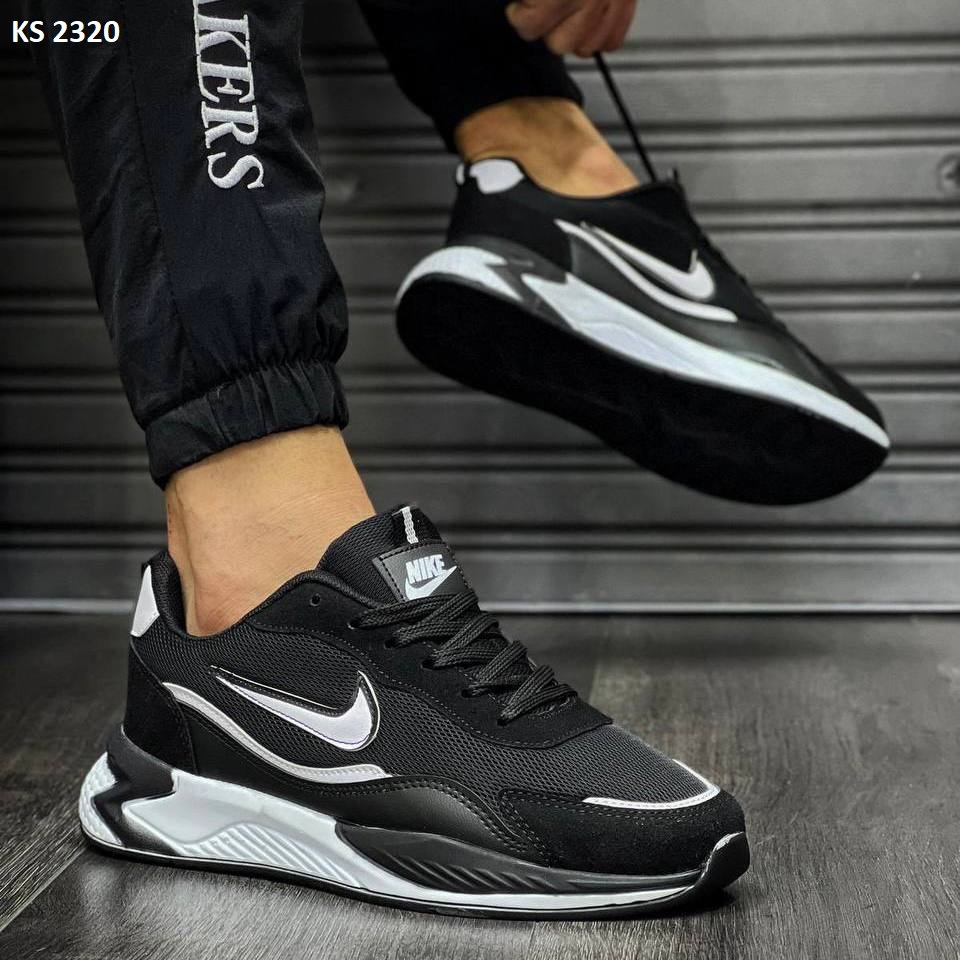 Кросівки Nike Air Black White (чорно/білі)