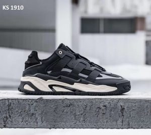 Кросівки Adidas Niteball Black (чорно/білі)