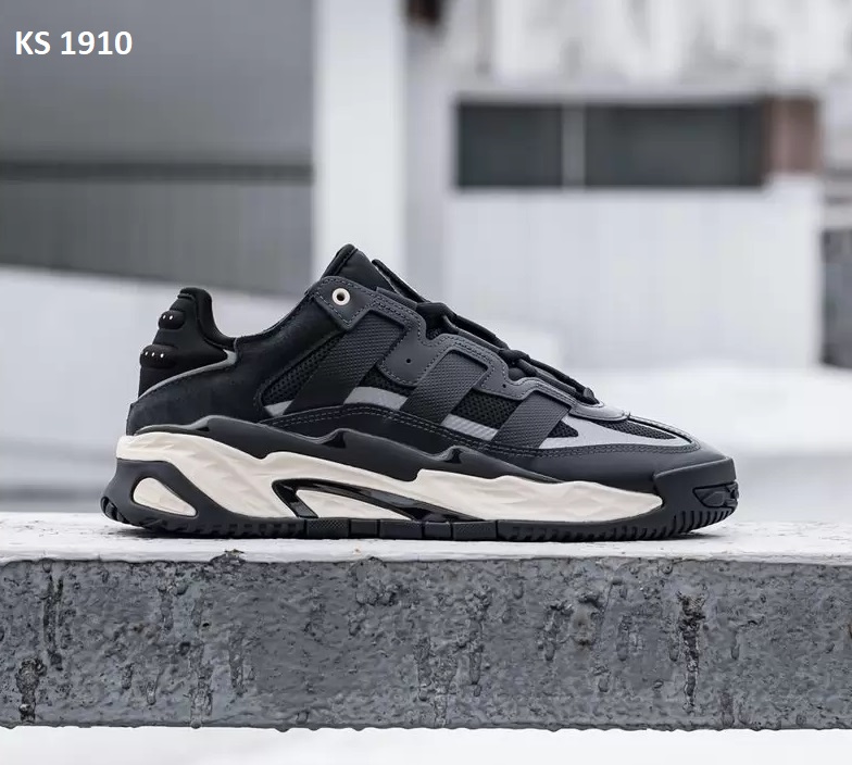 Кросівки Adidas Niteball Black (чорно/білі)