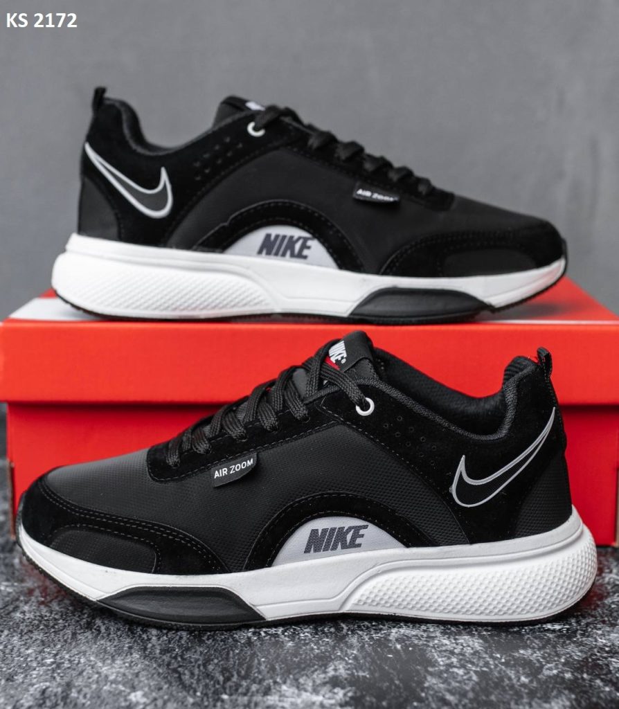 Кросівки Nike Air Zoom Black White (чорно/білі)