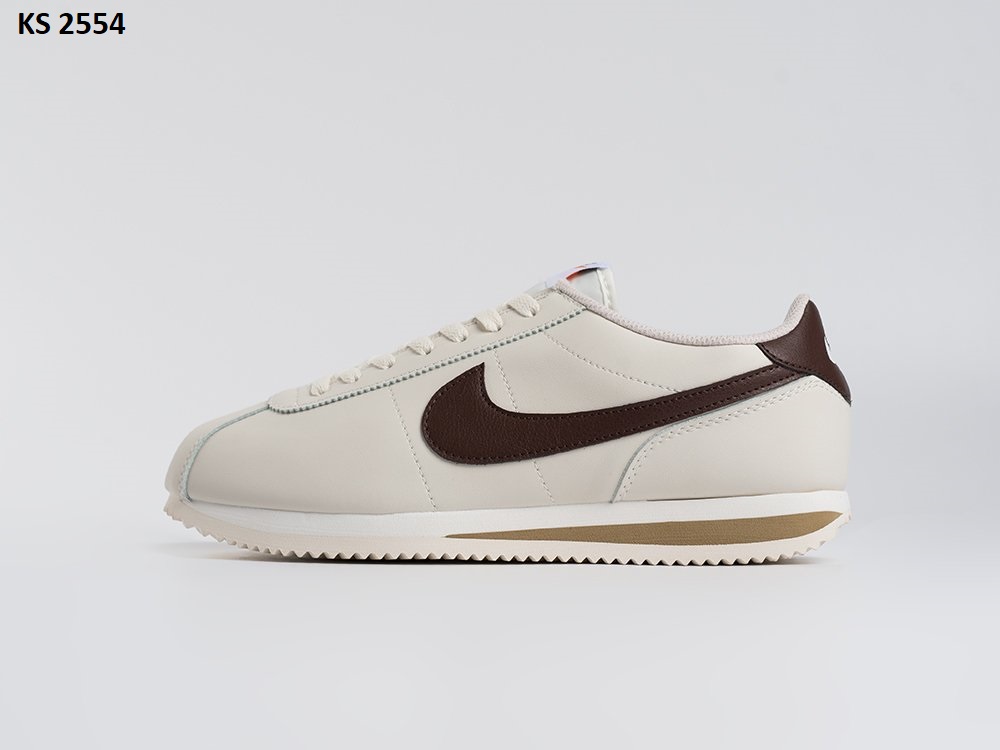 Nike Cortez White Brown (біло/коричневі)